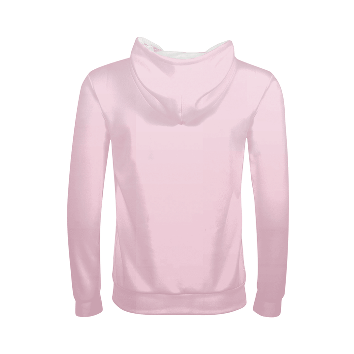 Nefertiti Kids Hoodie. back of pink hoodie