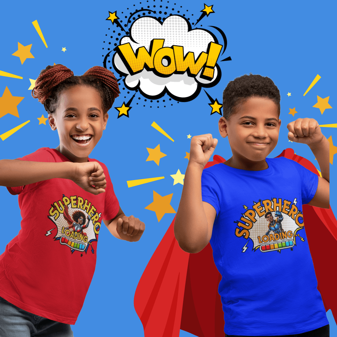 Superhero Loading Kids' T-Shirt.