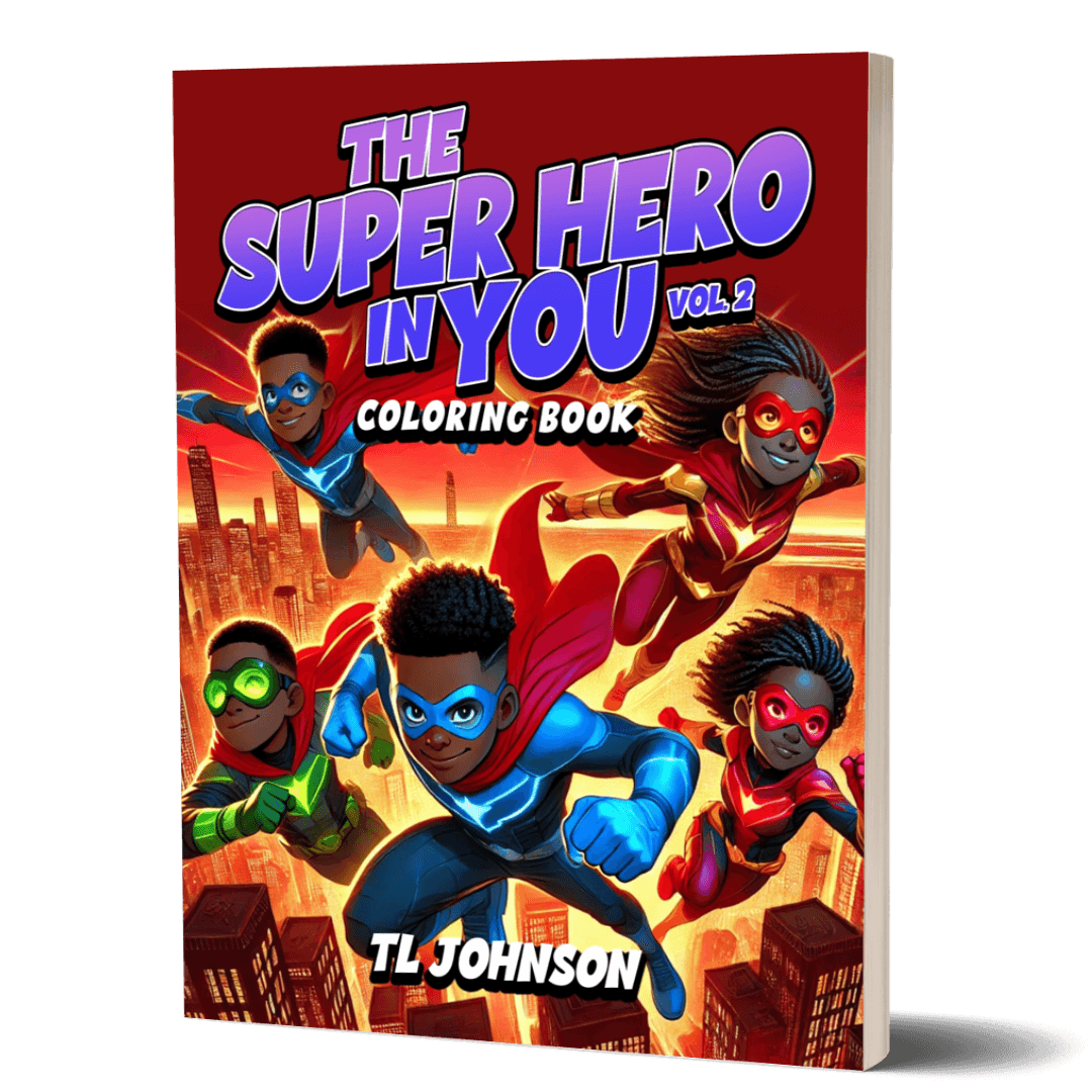 Inspire kids with The Superhero in You Coloring Book Volume 2 — diverse superhero characters to color