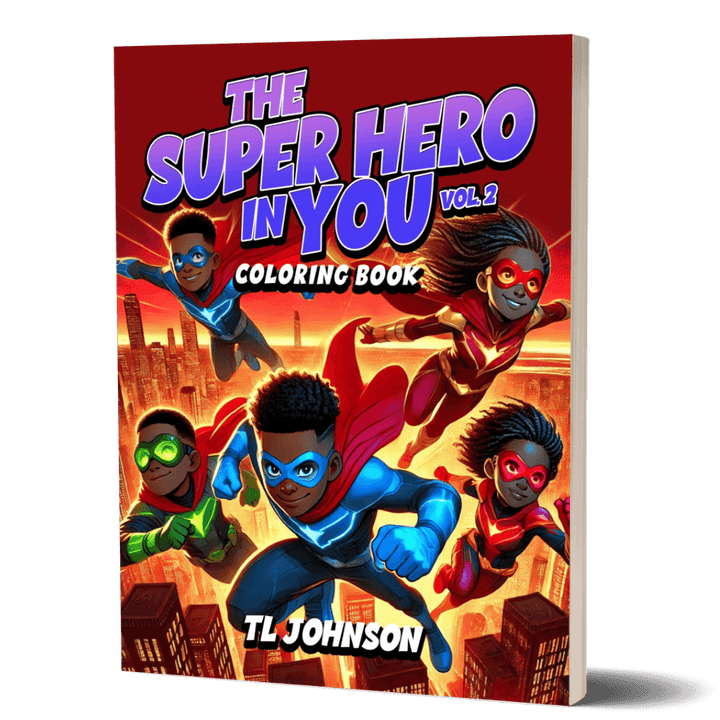 Inspire kids with The Superhero in You Coloring Book Volume 2 — diverse superhero characters to color