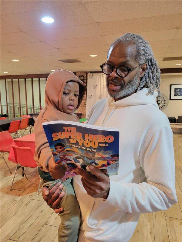 Cover of The Superhero in You Coloring Book Volume 1 — inspiring Black kids with superhero role models and fun coloring page