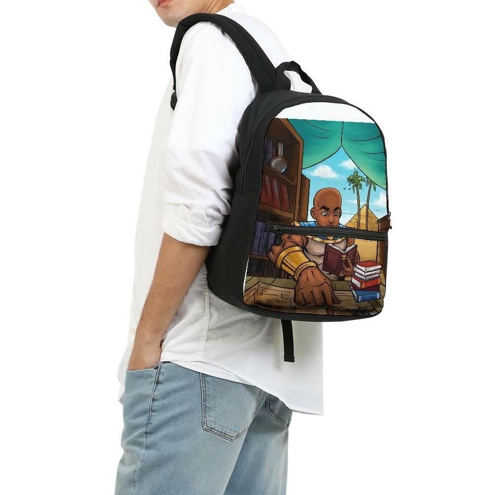 Ramses and the Great Wonder  Small Canvas Backpack.