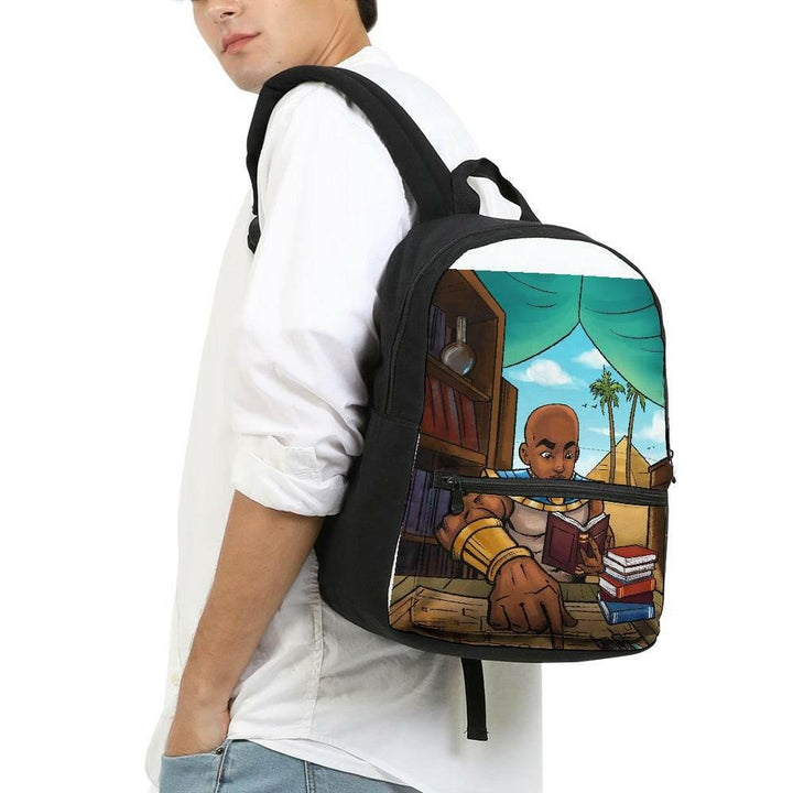 Ramses and the Great Wonder  Small Canvas Backpack.