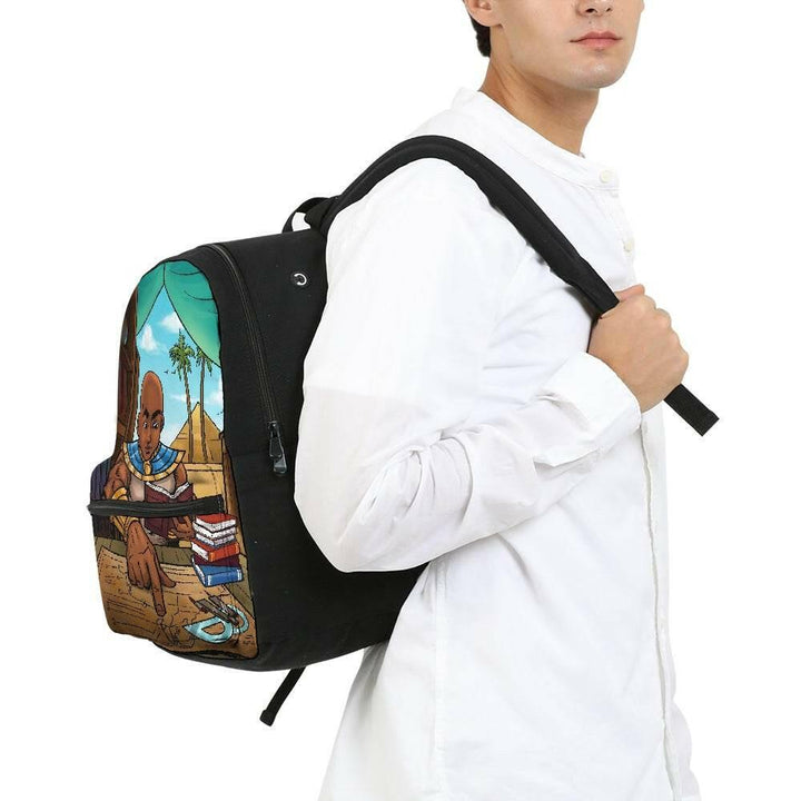 Ramses and the Great Wonder  Small Canvas Backpack.