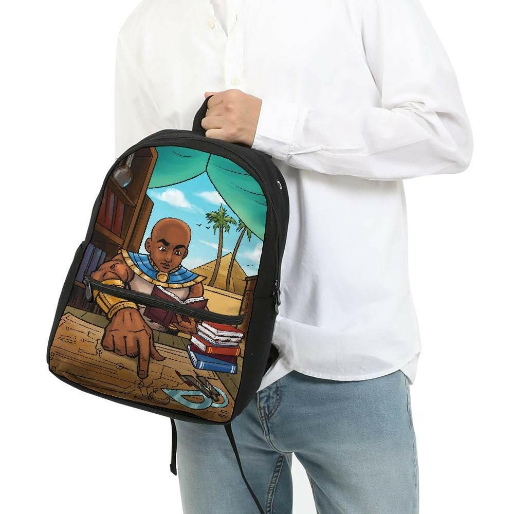 Ramses and the Great Wonder  Small Canvas Backpack.